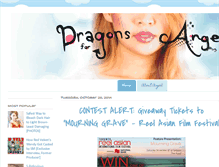 Tablet Screenshot of dragonsforangel.com